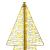 Brad de Crăciun cu 240 LED Alb cald 180 cm PET GartenMobel Dekor