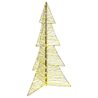 Brad de Crăciun cu 240 LED Alb cald 180 cm Ratan GartenMobel Dekor