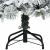Brad de Crăciun artificial cu suport Verde și alb 120 cm PVC GartenMobel Dekor