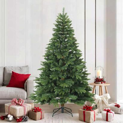 Brad de Crăciun artificial cu ramuri articulare Verde 210 cm GartenMobel Dekor