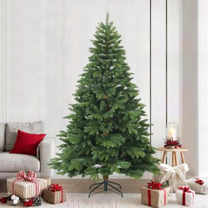 Brad de Crăciun artificial cu ramuri articulare Verde 240 cm GartenMobel Dekor