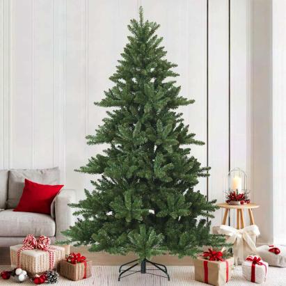 Brad de Crăciun artificial cu ramuri articulare Verde 210 cm GartenMobel Dekor