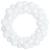 Coronite cu bile de Craciun 2 pcs Alb 33 x 33 x 7 cm Polistiren GartenMobel Dekor