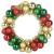 Coronite cu bile de Craciun 2 pcs Multicolour 33 x 33 x 7 cm GartenMobel Dekor
