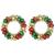 Coronite cu bile de Craciun 2 pcs Multicolour 33 x 33 x 7 cm GartenMobel Dekor