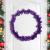 Ghirlandă cu Bile de Crăciun Violet 186 cm Polistiren GartenMobel Dekor