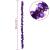 Ghirlandă cu Bile de Crăciun Violet 186 cm Polistiren GartenMobel Dekor