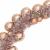 Ghirlandă cu Bile de Crăciun Rose Gold 186 cm Polistiren GartenMobel Dekor