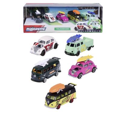 MAJORETTE SET 5 MASINUTE METALICE VOLKSWAGEN 7.5CM SuperHeroes ToysZone