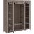 SONGMICS Garderoba din material textil, dulap portabil, cu rafturi si sina de agatat, 150x45x175cm, taupe Household NewTrend