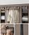 SONGMICS Garderoba din material textil, dulap portabil, cu rafturi si sina de agatat, 150x45x175cm, taupe Household NewTrend