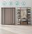 SONGMICS Garderoba din material textil, dulap portabil, cu rafturi si sina de agatat, 150x45x175cm, taupe Household NewTrend