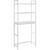 SONGMICS Raft de depozitare pentru baie, suprapunere peste masina spalat sau vas WC, din bambus, rafturi reglabile, 26x63x163 cm, alb Household NewTrend