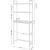 SONGMICS Raft de depozitare pentru baie, suprapunere peste masina spalat sau vas WC, din bambus, rafturi reglabile, 26x63x163 cm, alb Household NewTrend