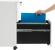 SONGMICS Dulap birou rollbox, cu 3 sertare si roti, corp metalic preasamblat cu incuietoare, pentru documente A4, 46x30x59 cm, alb Household NewTrend