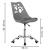 Scaun birou ergonomic, cu sezut din spuma, reglabil pe inaltime, maxim 120 kg, 90x49x48 cm, gri Household NewTrend