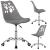 Scaun birou ergonomic, cu sezut din spuma, reglabil pe inaltime, maxim 120 kg, 90x49x48 cm, gri Household NewTrend
