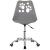 Scaun birou ergonomic, cu sezut din spuma, reglabil pe inaltime, maxim 120 kg, 90x49x48 cm, gri Household NewTrend