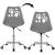 Scaun birou ergonomic, cu sezut din spuma, reglabil pe inaltime, maxim 120 kg, 90x49x48 cm, gri Household NewTrend