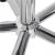 Scaun birou ergonomic, cu sezut din spuma, reglabil pe inaltime, maxim 120 kg, 90x49x48 cm, gri Household NewTrend