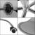 Scaun birou ergonomic, cu sezut din spuma, reglabil pe inaltime, maxim 120 kg, 90x49x48 cm, gri Household NewTrend