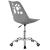 Scaun birou ergonomic, cu sezut din spuma, reglabil pe inaltime, maxim 120 kg, 90x49x48 cm, gri Household NewTrend