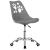 Scaun birou ergonomic, cu sezut din spuma, reglabil pe inaltime, maxim 120 kg, 90x49x48 cm, gri Household NewTrend