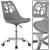Scaun birou ergonomic, cu sezut din spuma, reglabil pe inaltime, maxim 120 kg, 90x49x48 cm, gri Household NewTrend