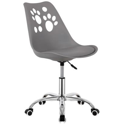 Scaun birou ergonomic, cu sezut din spuma, reglabil pe inaltime, maxim 120 kg, 90x49x48 cm, gri Household NewTrend