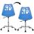 Scaun birou ergonomic, cu sezut din spuma, reglabil pe inaltime, maxim 120 kg, 90x49x48 cm, albastru Household NewTrend