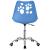 Scaun birou ergonomic, cu sezut din spuma, reglabil pe inaltime, maxim 120 kg, 90x49x48 cm, albastru Household NewTrend