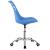 Scaun birou ergonomic, cu sezut din spuma, reglabil pe inaltime, maxim 120 kg, 90x49x48 cm, albastru Household NewTrend