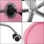 Scaun birou ergonomic, cu sezut din spuma, reglabil pe inaltime, maxim 120 kg, 90x49x48 cm, roz Household NewTrend