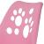 Scaun birou ergonomic, cu sezut din spuma, reglabil pe inaltime, maxim 120 kg, 90x49x48 cm, roz Household NewTrend