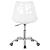 Scaun birou ergonomic, cu sezut din spuma, reglabil pe inaltime, maxim 120 kg, 90x49x48 cm, alb si roz Household NewTrend