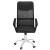 Scaun birou reglabil, ergonomic, cu spatar din microplasa respirabila si baza metalica cromata, 117x58x60 cm, negru Household NewTrend