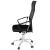 Scaun birou reglabil, ergonomic, cu spatar din microplasa respirabila si baza metalica cromata, 117x58x60 cm, negru Household NewTrend