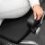 Scaun birou reglabil, ergonomic, cu spatar din microplasa respirabila si baza metalica cromata, 117x58x60 cm, negru Household NewTrend