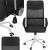 Scaun birou reglabil, ergonomic, cu spatar din microplasa respirabila si baza metalica cromata, 117x58x60 cm, negru Household NewTrend
