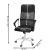 Scaun birou reglabil, ergonomic, cu spatar din microplasa respirabila si baza metalica cromata, 117x58x60 cm, negru Household NewTrend