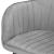 Scaun living tapitat, design modern, catifea, picioare metalice, 85x52x46 cm, gri Household NewTrend