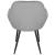 Scaun living tapitat, design modern, catifea, picioare metalice, 85x52x46 cm, gri Household NewTrend