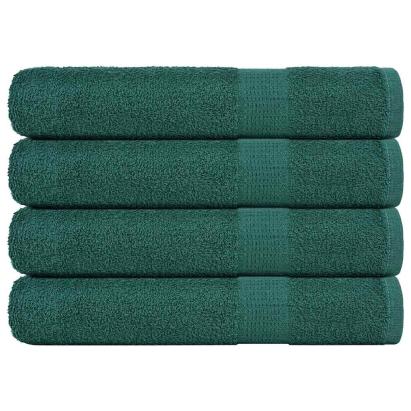 Prosoape pentru saună 4 buc Verde 80x200cm 360 g/m² 100% bumbac GartenMobel Dekor