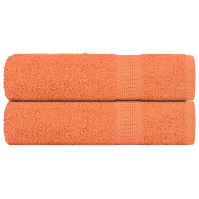 Prosoape de baie 2 buc Portocaliu 360 g/m² 100% bumbac GartenMobel Dekor