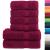Set de prosoape premium SOLUND, 6 piese, bordo, 600 g/m² GartenMobel Dekor