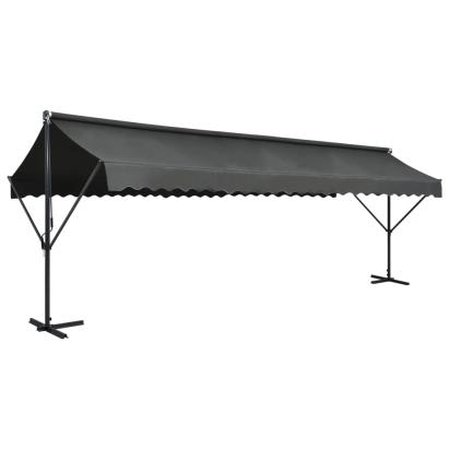 Copertină cu structură independentă, antracit, 600 x 300 cm GartenMobel Dekor