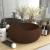 Chiuvetă de baie lux maro închis mat 40x15 cm ceramică rotund GartenMobel Dekor
