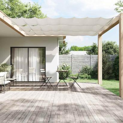 Copertină verticală, alb, 180x1000 cm, țesătură Oxford GartenMobel Dekor