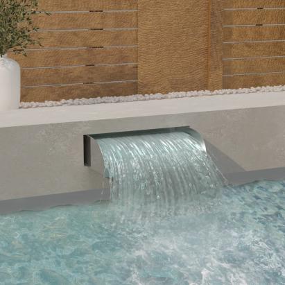 Cascadă cu LED-uri, 60x34x14 cm, oțel inoxidabil 304 GartenMobel Dekor