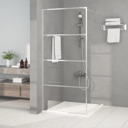 Paravan duș walk-in argintiu 90x195 cm sticlă ESG transparentă GartenMobel Dekor